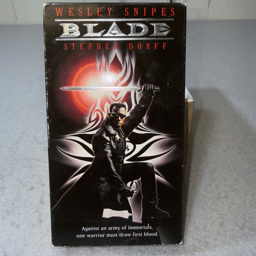 Blade VHS 1998 Movie Wesley‎ Snipes Stephen Dorff Marvel Action Horror NTSC R